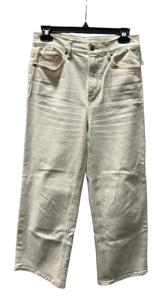 Jeans Wide Leg By Loft In Cream, Size: 0