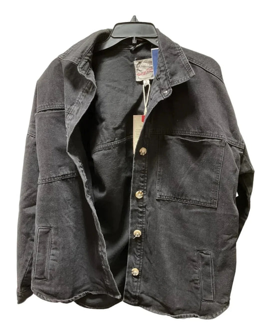 Jacket Shirt By Stoosh In Black, Size: S