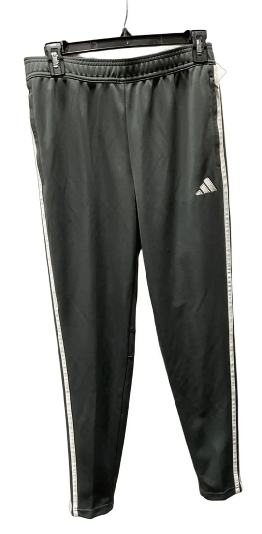 Athletic Pants By Adidas In Grey, Size: M