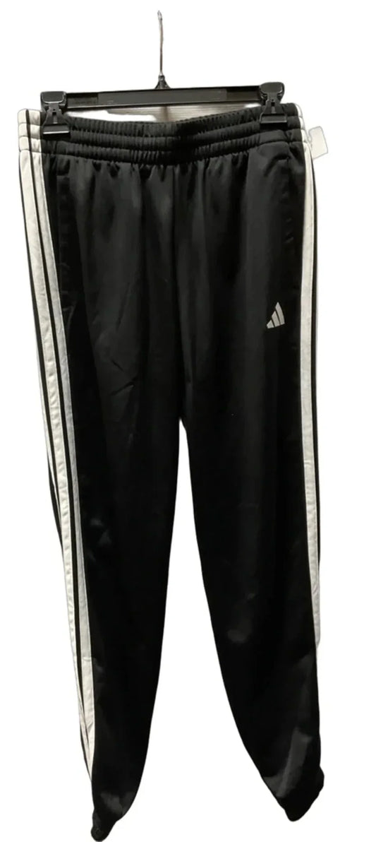 Athletic Pants By Adidas In Black & White, Size: M