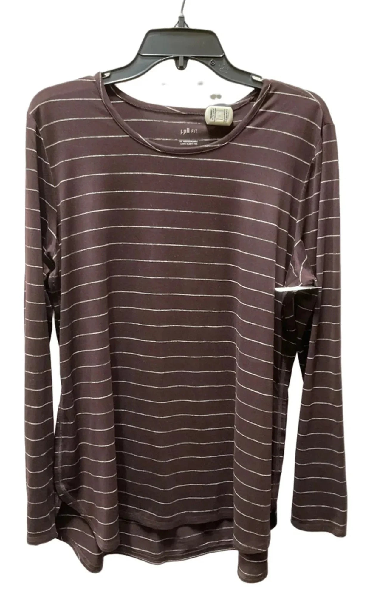 Athletic Top Long Sleeve Crewneck By J. Jill In Purple, Size: L