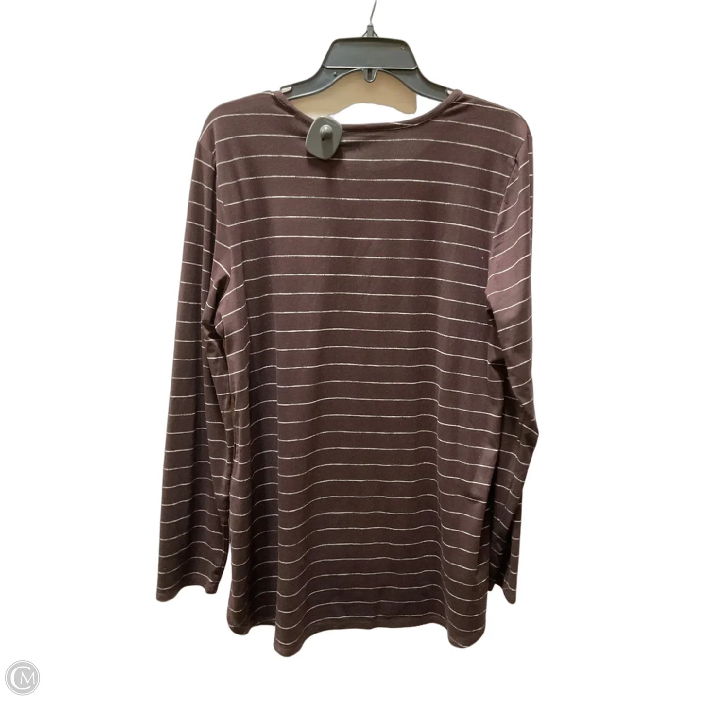 Athletic Top Long Sleeve Crewneck By J. Jill In Purple, Size: L