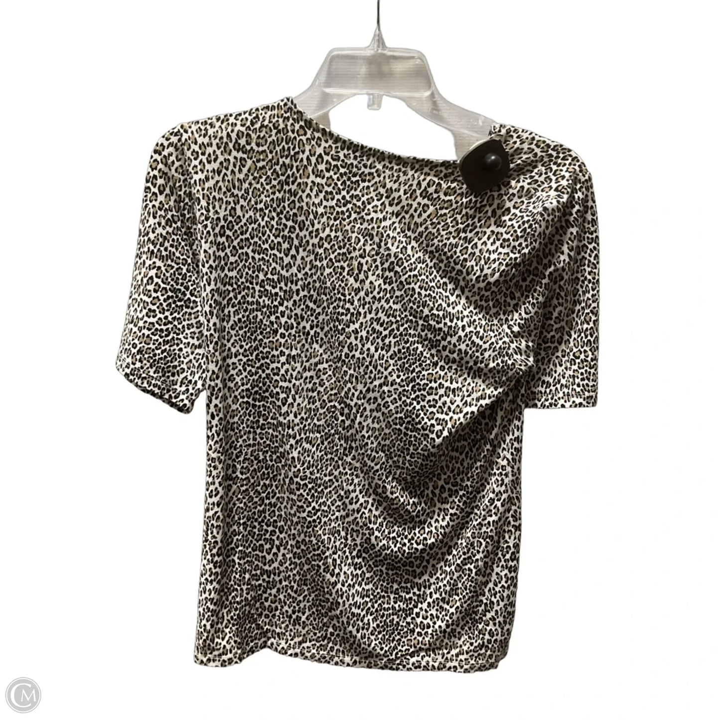 Top Short Sleeve By Talbots In Leopard Print, Size: M
