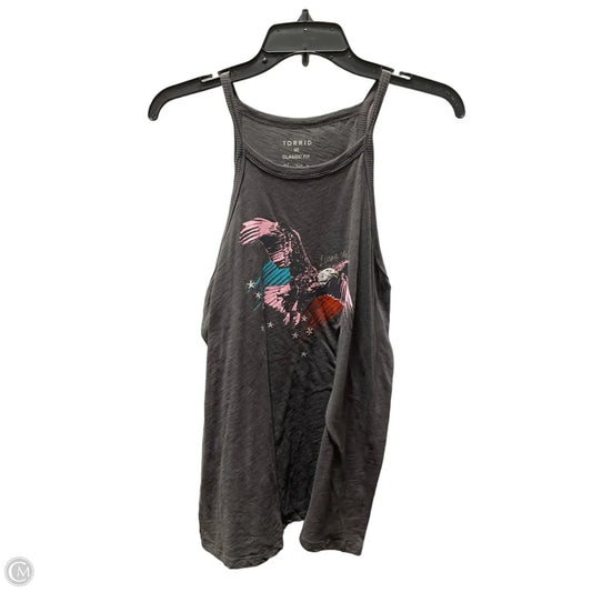 Top Sleeveless By Torrid In Grey, Size: L