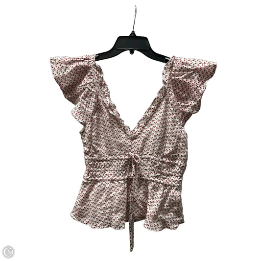 Top Short Sleeve By J. Crew In Red & White, Size: S