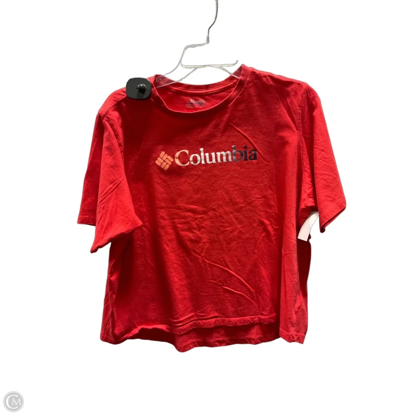 Athletic Top Short Sleeve By Columbia In Red, Size: Xl