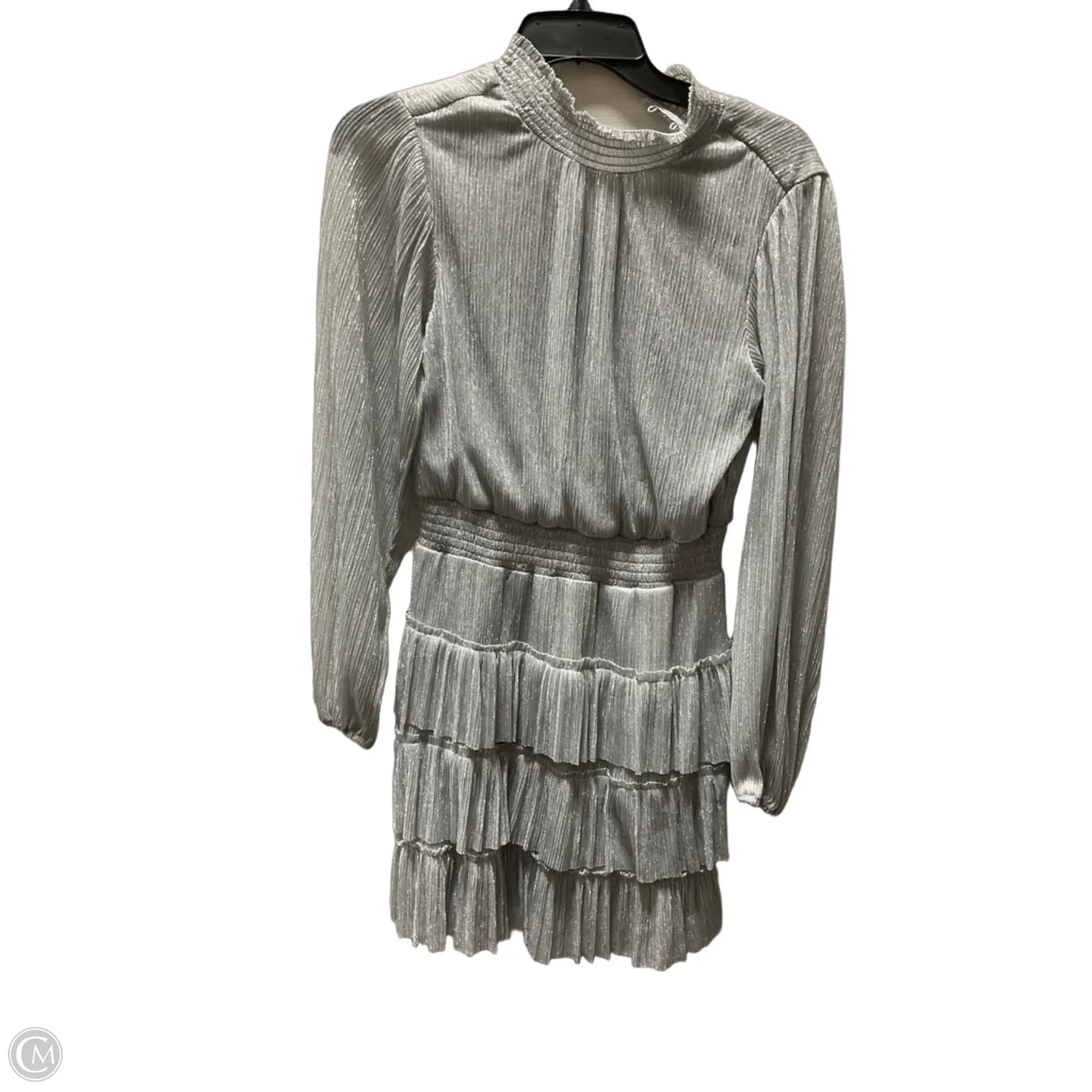 Dress Party Midi By Express In Silver, Size: S
