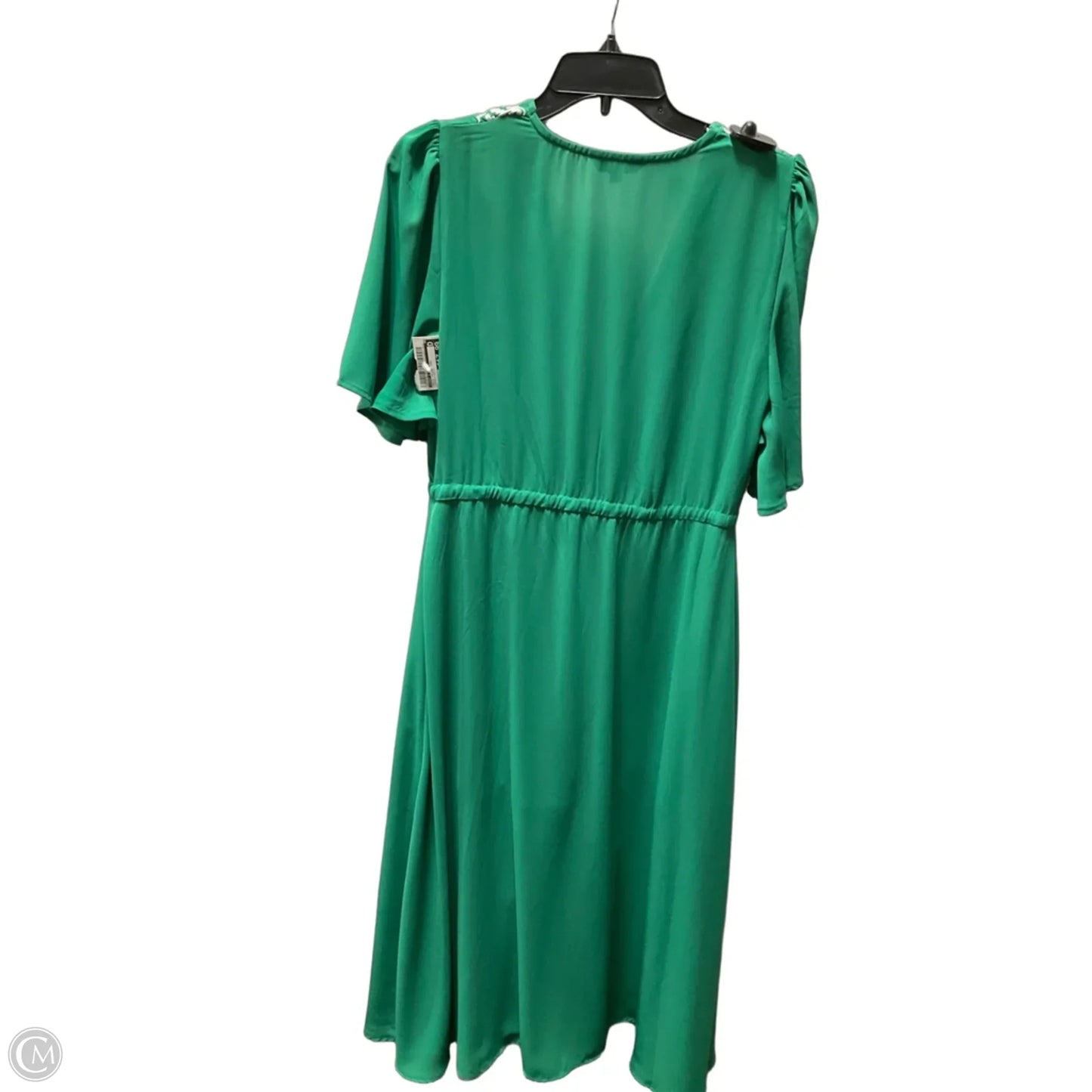 Dress Casual Midi By Strut & Bolt In Green & White, Size: S