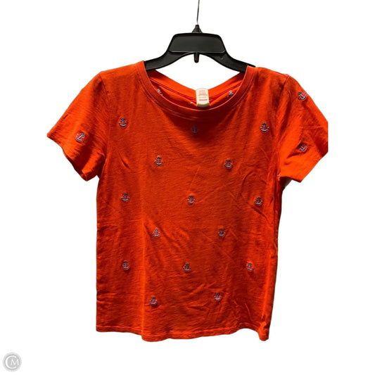 Top Short Sleeve By J. Crew In Orange, Size: S