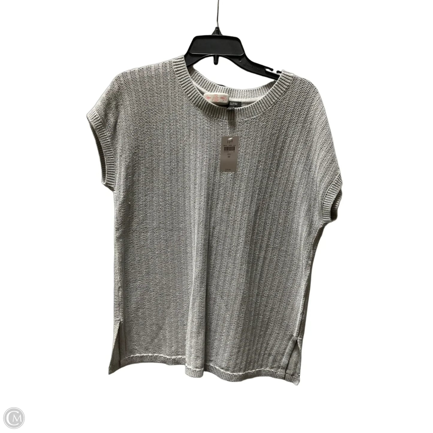 Top Short Sleeve By J. Jill In Grey, Size: M