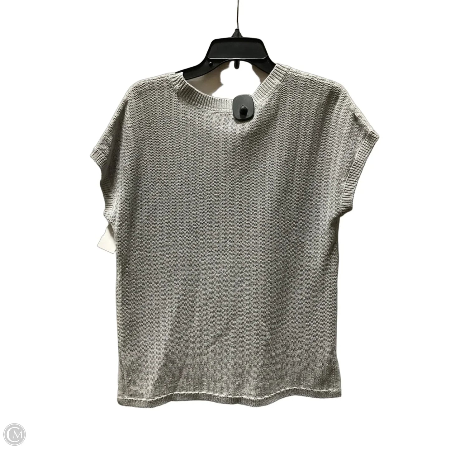 Top Short Sleeve By J. Jill In Grey, Size: M