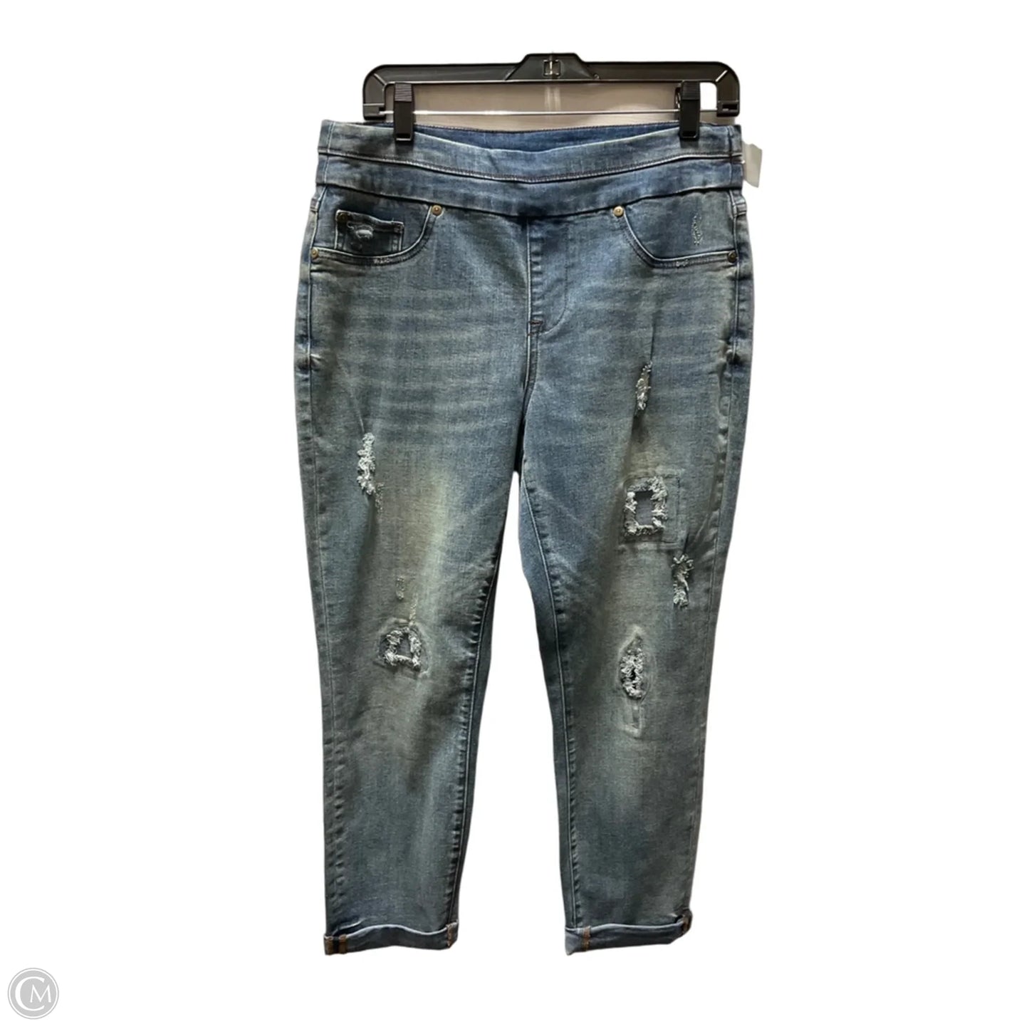 Jeans Boyfriend By Tribal In Blue, Size: 10