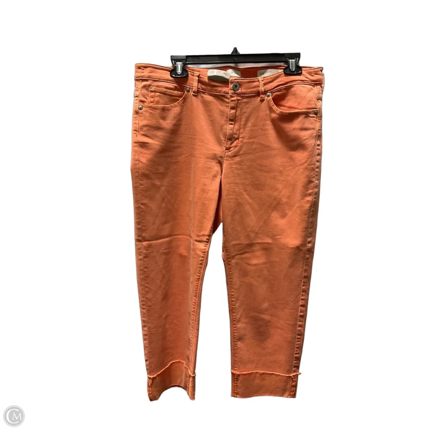 Jeans Cropped By J. Jill In Orange, Size: 12