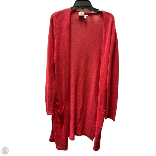 Cardigan By J. Jill In Red, Size: M