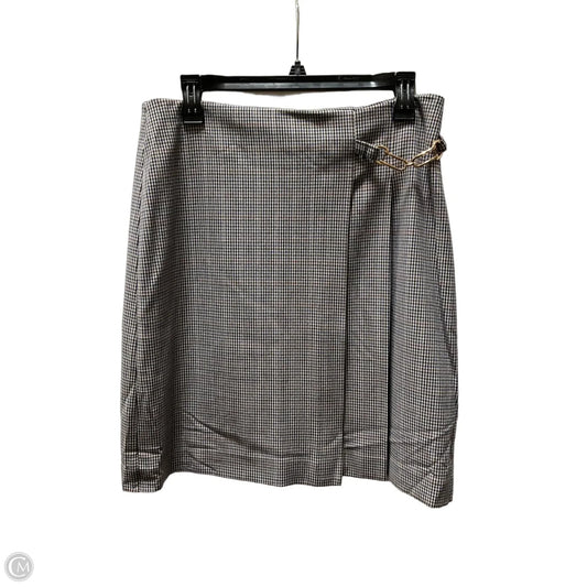 Skort By Ann Taylor In Blue & Brown, Size: 4