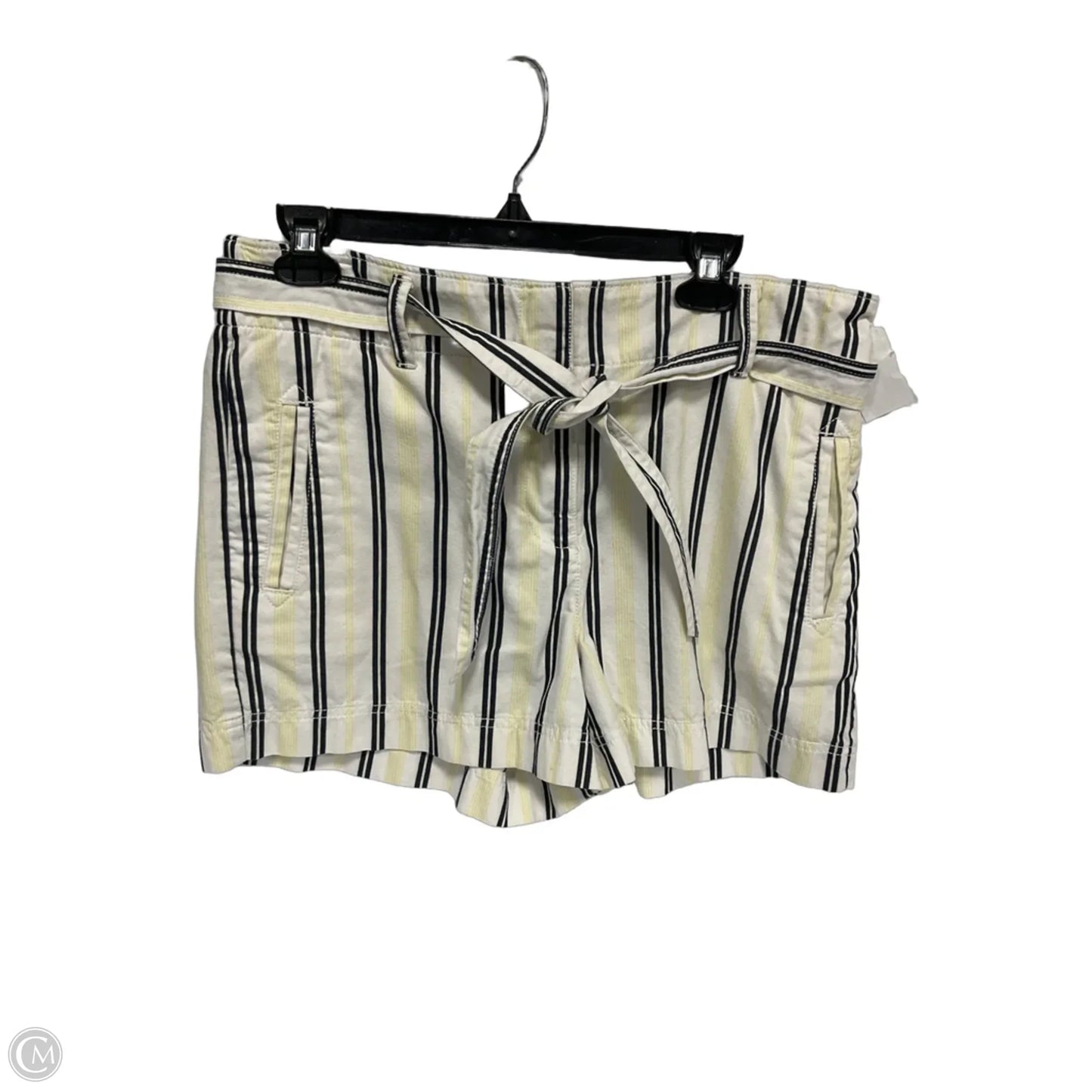 Shorts By Loft In White & Yellow, Size: 10