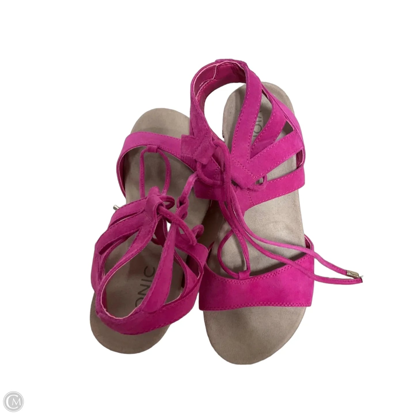 Sandals Heels Platform By Vionic In Pink, Size: 6.5