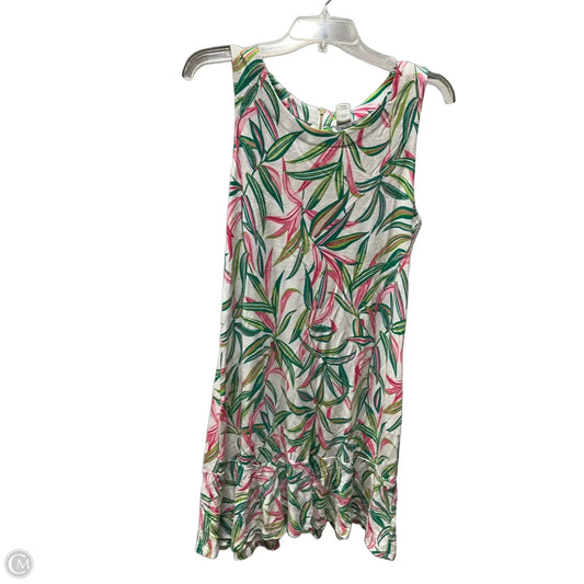 Dress Casual Midi By Tommy Bahama In Green & Pink, Size: L
