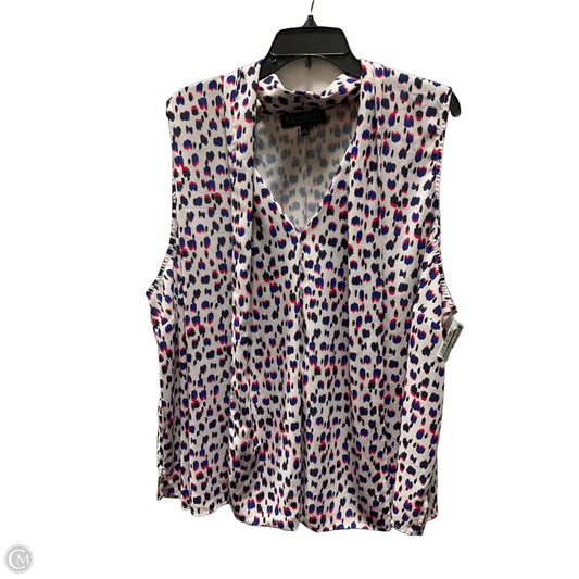 Top Sleeveless By Eloquii In Polkadot Pattern, Size: 3x