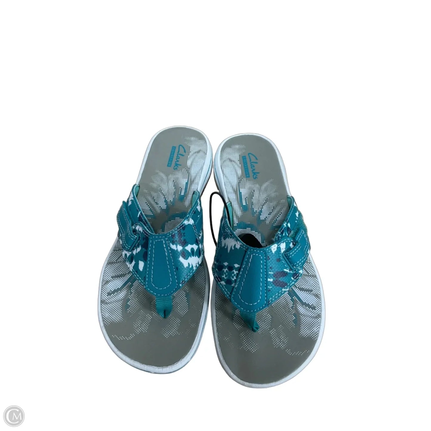 Sandals Flip Flops By Clarks In Blue, Size: 6