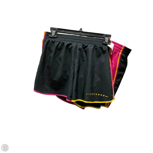 Athletic Shorts By Nike Apparel In Black & Pink, Size: L