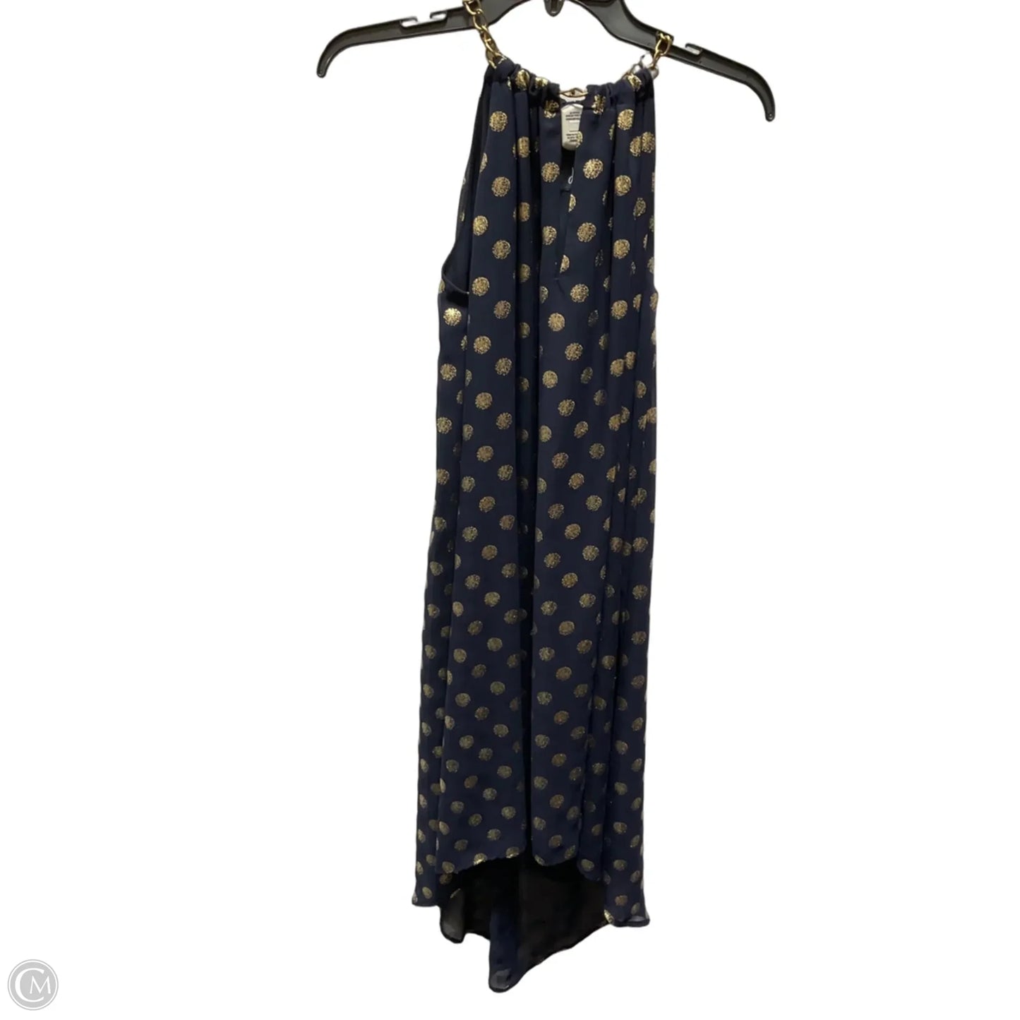 Dress Casual Midi By Joseph Ribkoff In Blue & Gold, Size: 6