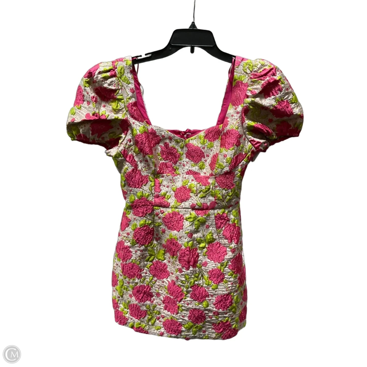 Dress Party Midi By Cmc In Green & Pink, Size: S