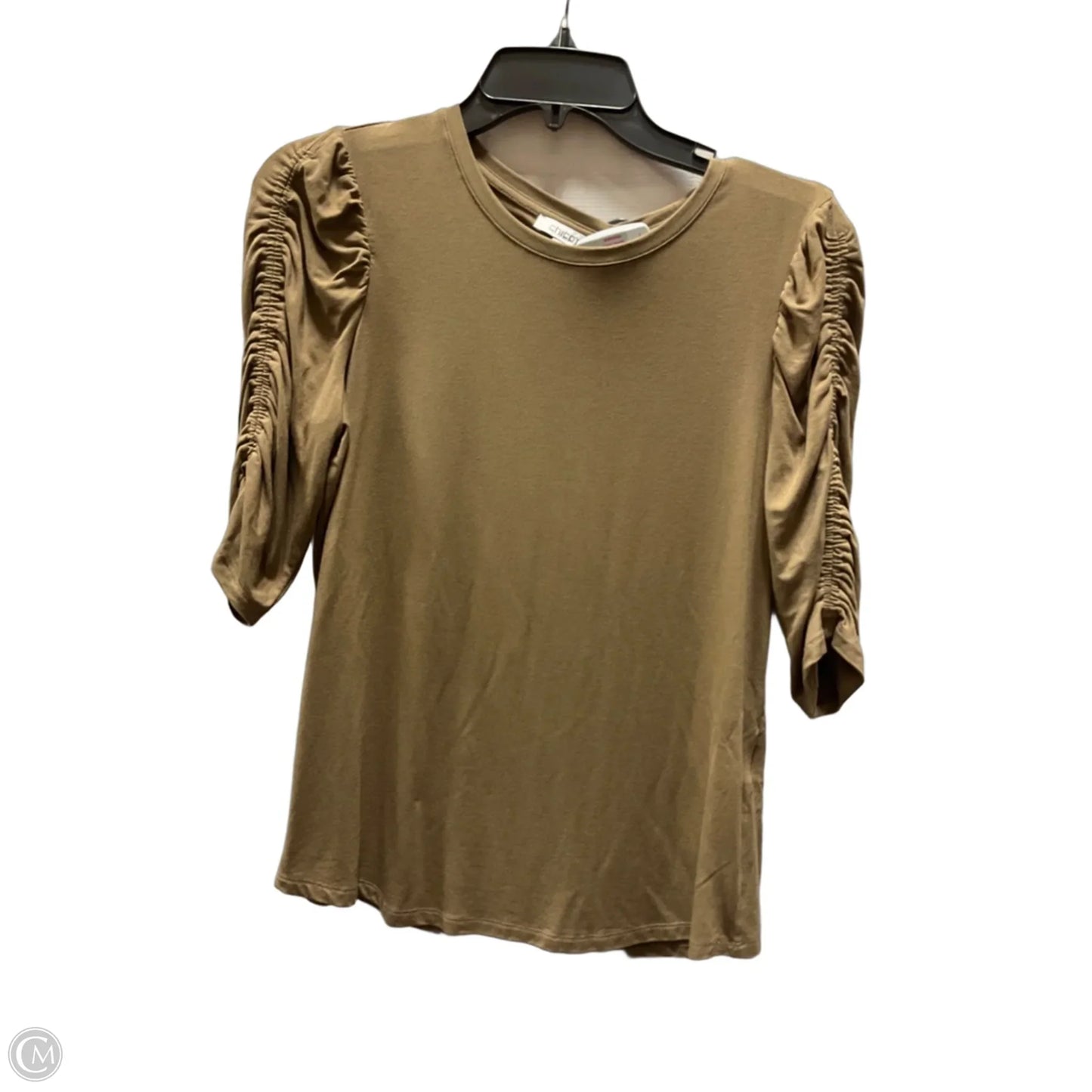 Top Short Sleeve By Chicos In Tan, Size: S