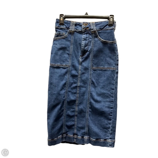 Skirt Midi By Pilcro In Blue, Size: 0