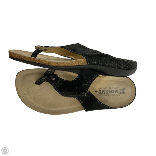 Sandals Flats By Mephisto In Black, Size: 10