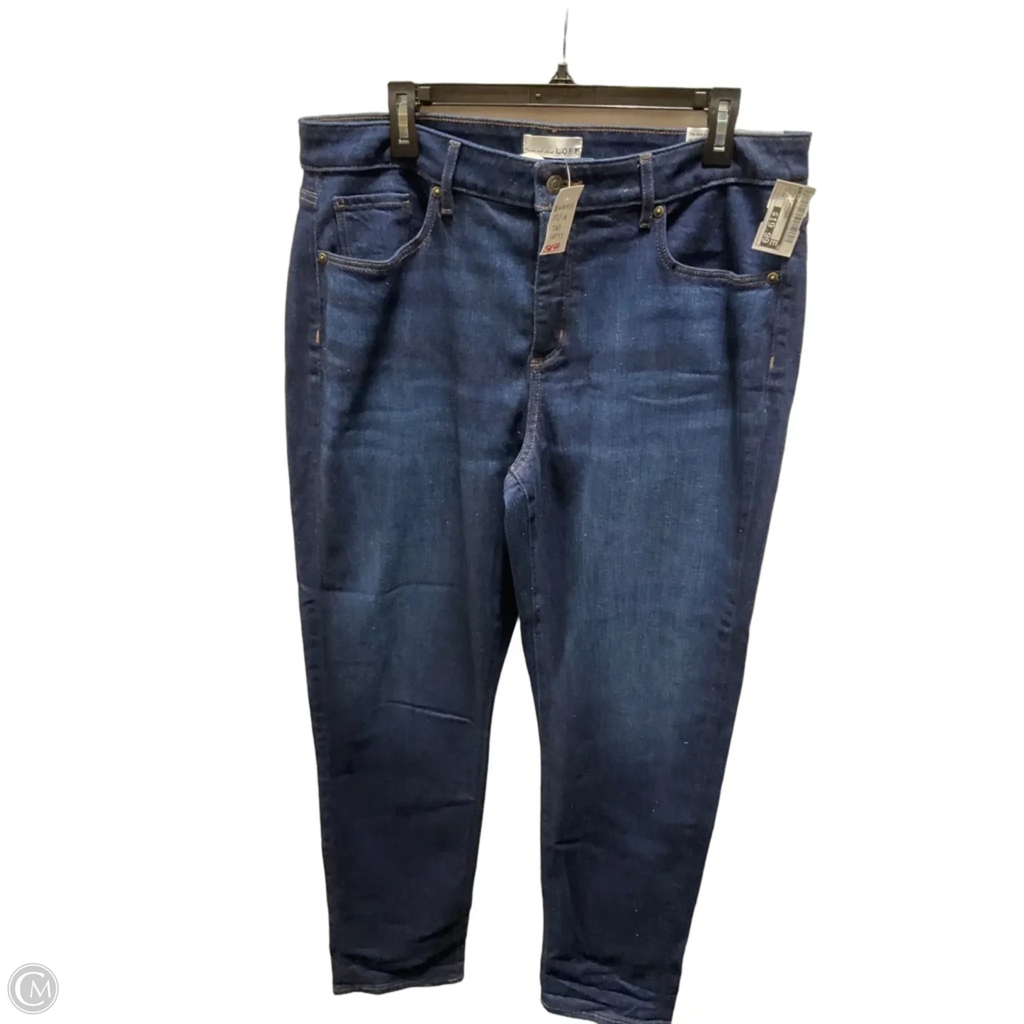Jeans Boyfriend By Loft In Blue, Size: 14