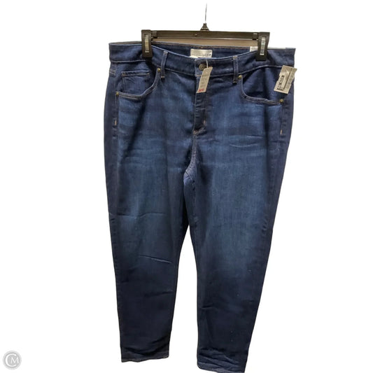 Jeans Boyfriend By Loft In Blue, Size: 14