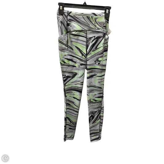 Athletic Leggings By Lululemon In Green & Grey, Size: 4