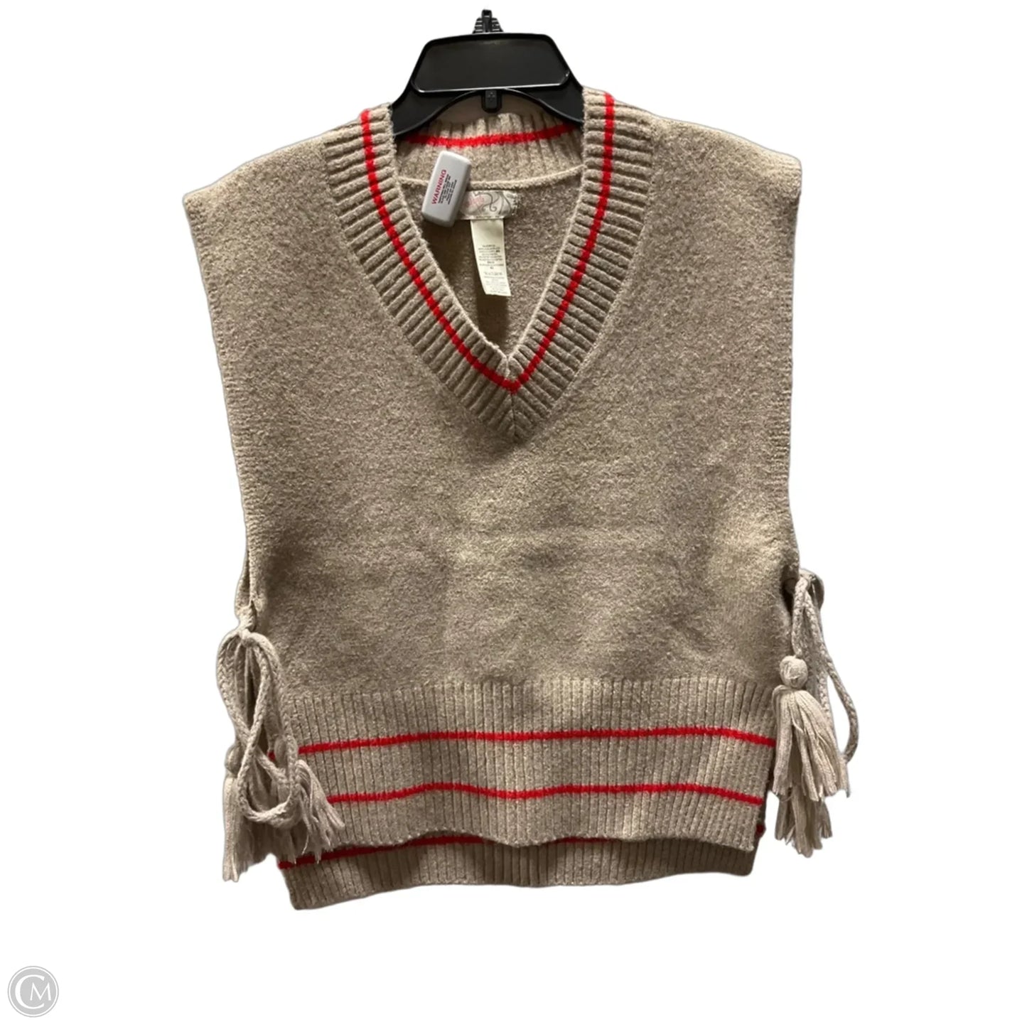 Top Sleeveless By Free People In Brown & Red, Size: Osfm