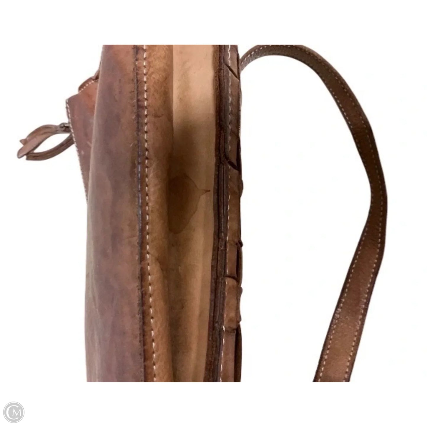 Handbag Leather By Cmc, Size: Medium