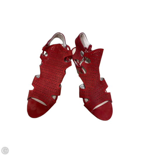 Sandals Heels Block By Vince Camuto In Red, Size: 8