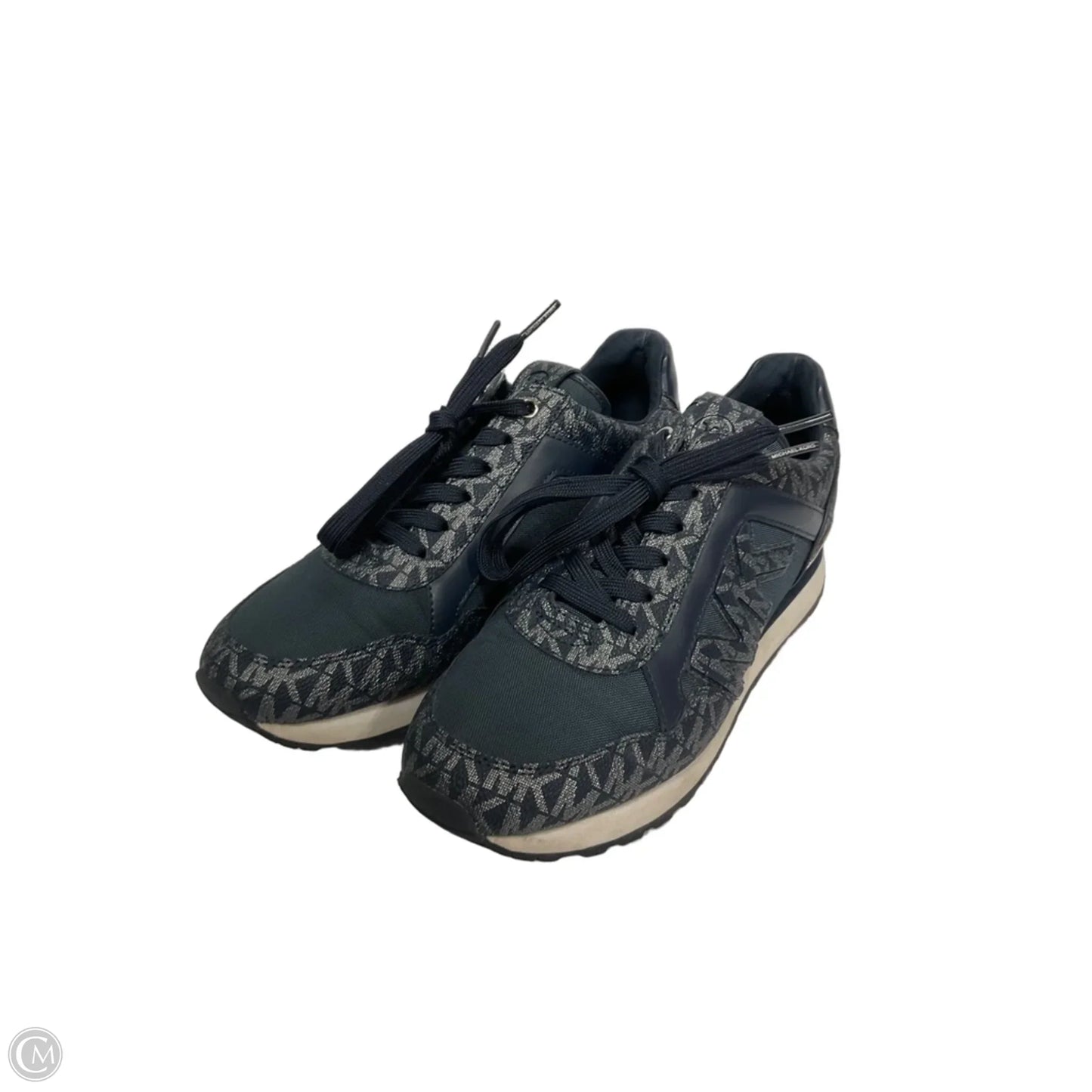 Shoes Athletic By Michael By Michael Kors In Blue & Silver, Size: 8