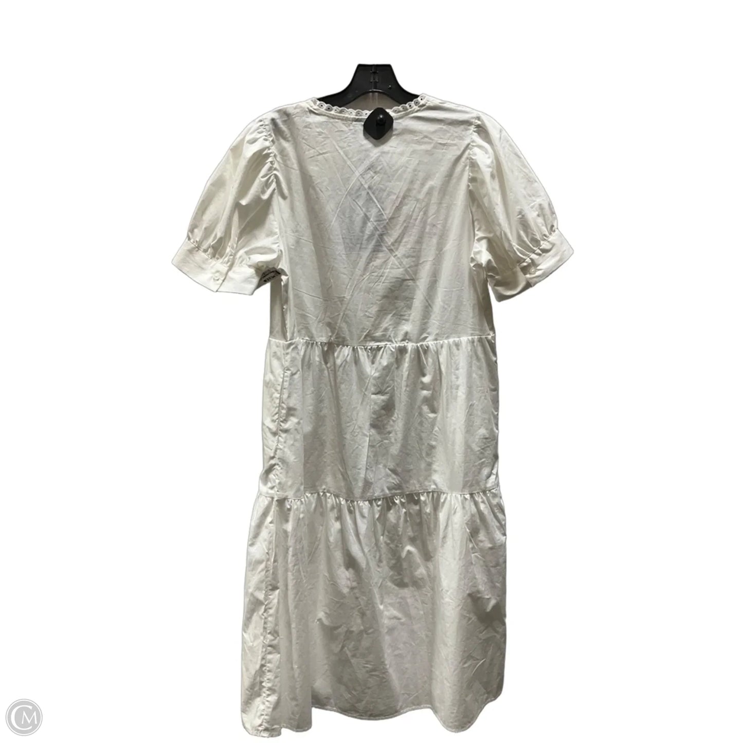Dress Casual Midi By Who What Wear In White, Size: L