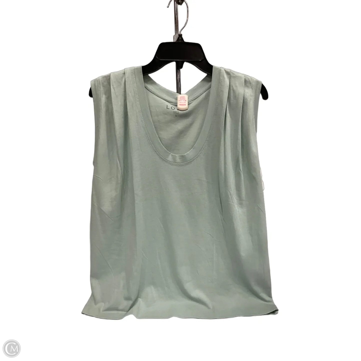 Top Sleeveless By Loft In Green, Size: S