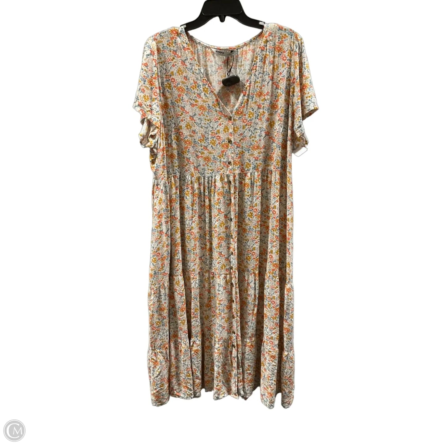 Dress Casual Maxi By Sonoma In Floral Print, Size: Xxl