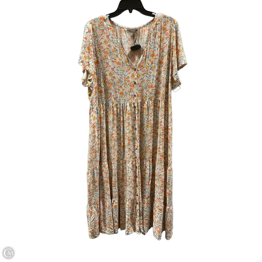 Dress Casual Maxi By Sonoma In Floral Print, Size: Xxl