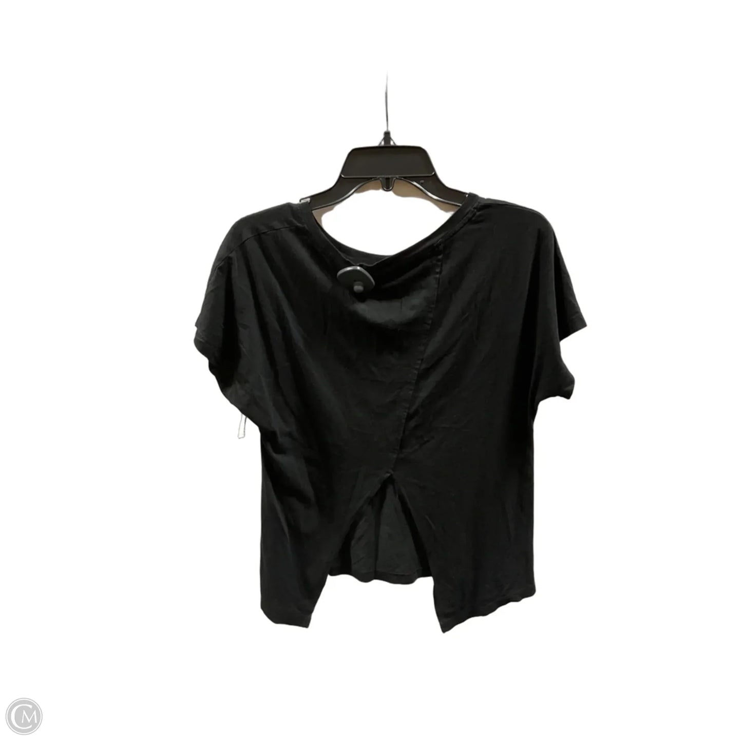 Athletic Top Short Sleeve By Athletic Works In Black, Size: M