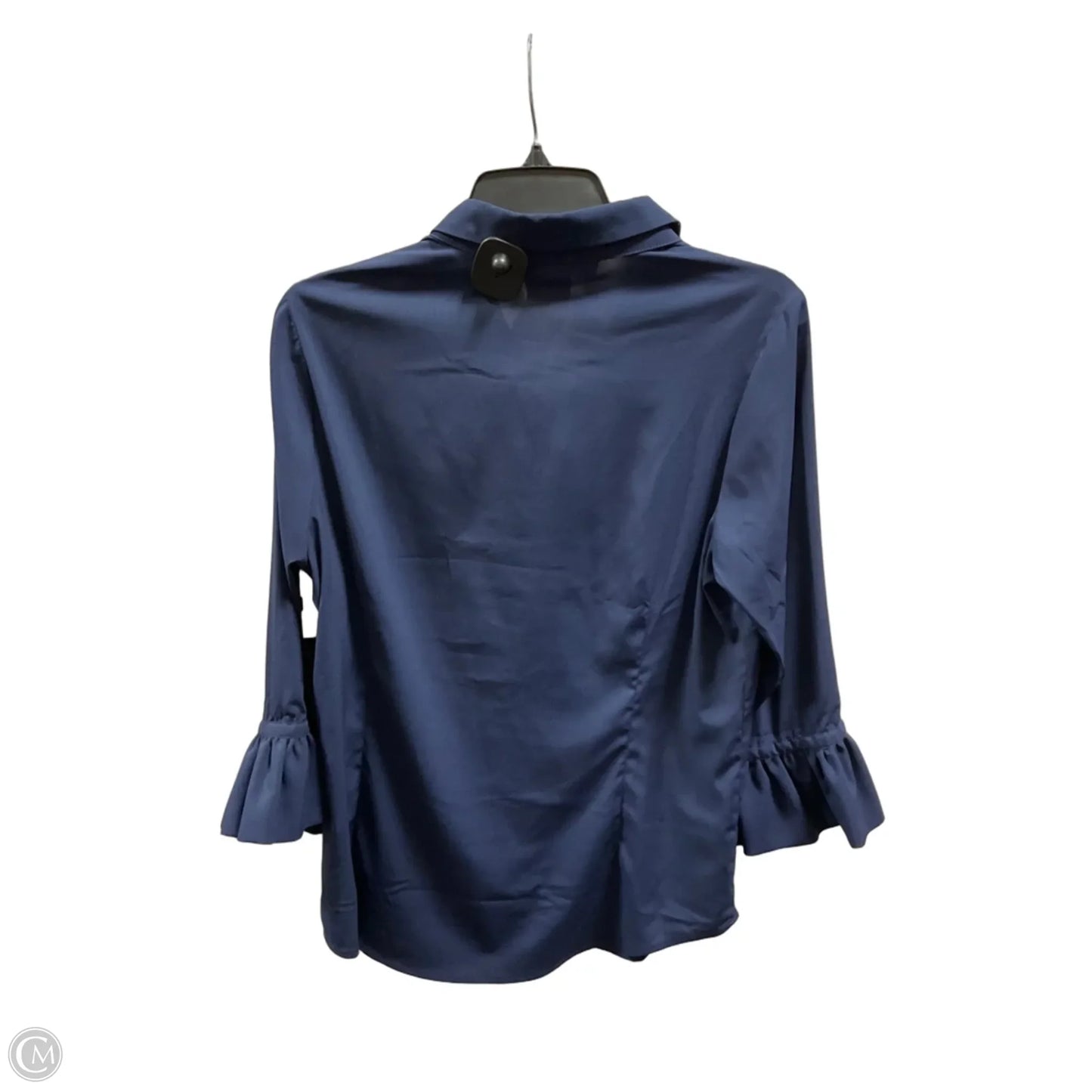 Blouse 3/4 Sleeve By Gretchen Scott In Blue, Size: M