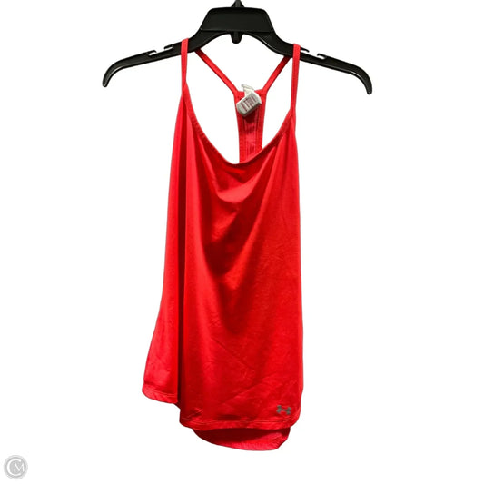 Athletic Tank Top By Under Armour In Orange, Size: S