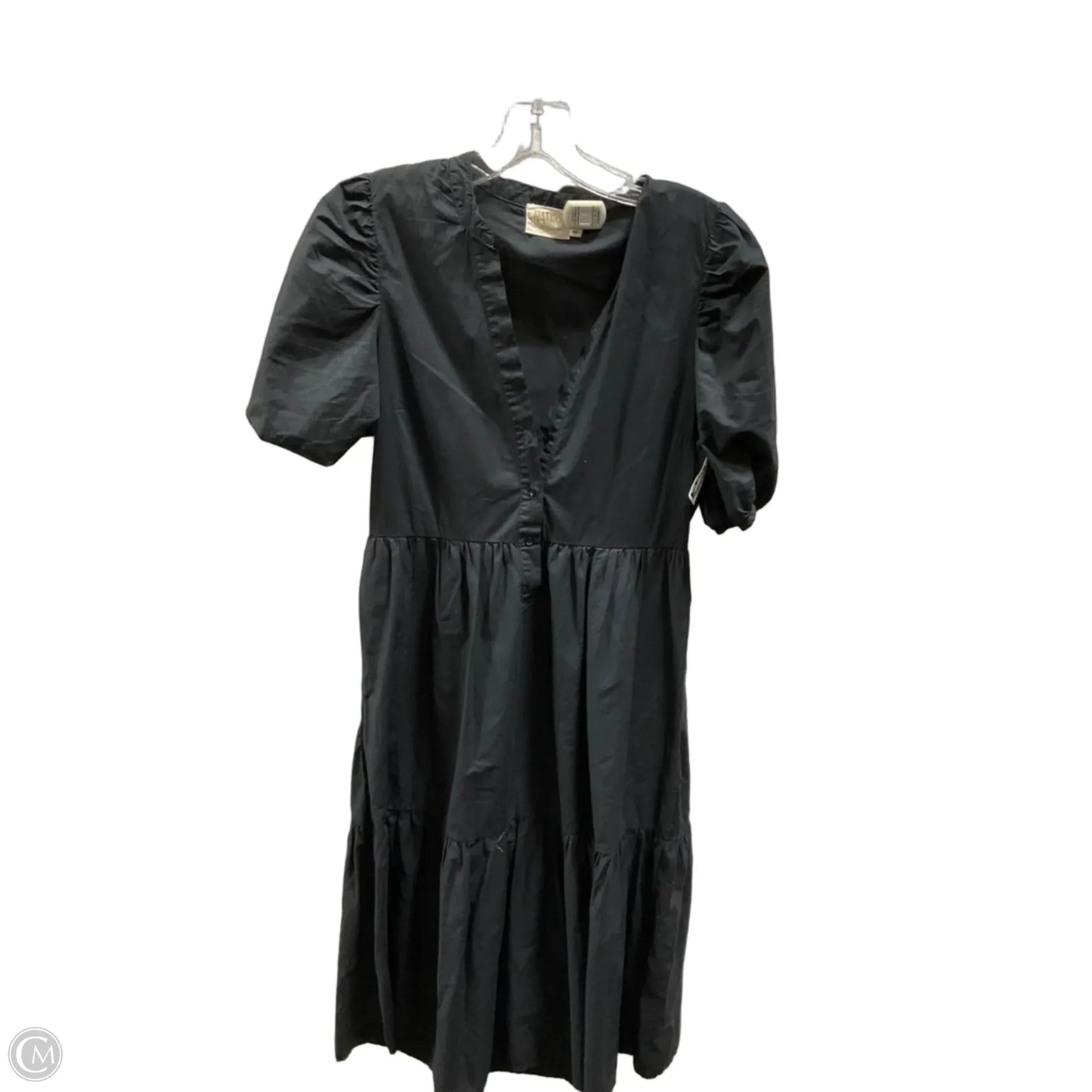 Dress Casual Midi By Nation In Black, Size: Xs