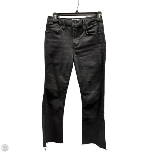 Jeans Boot Cut By Frame In Black, Size: 4