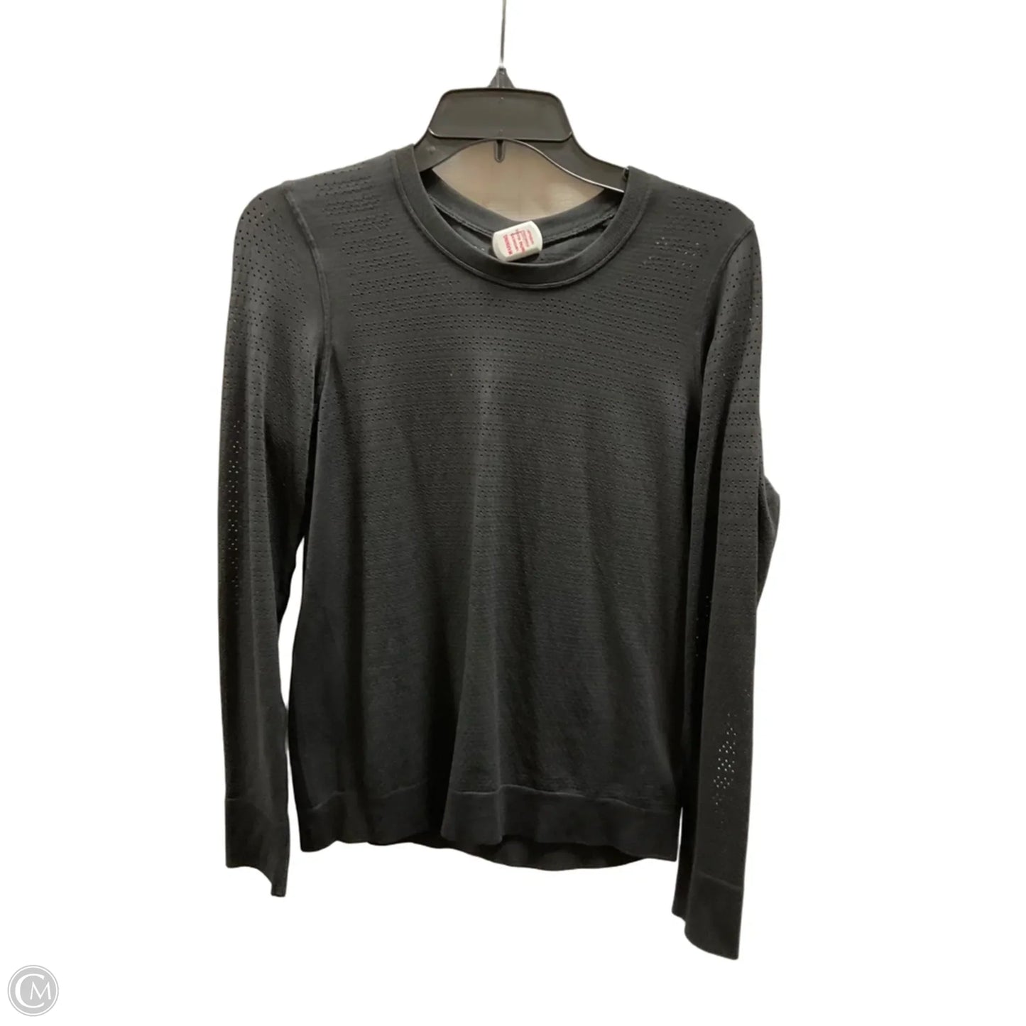 Athletic Top Long Sleeve Crewneck By Lululemon In Black, Size: M