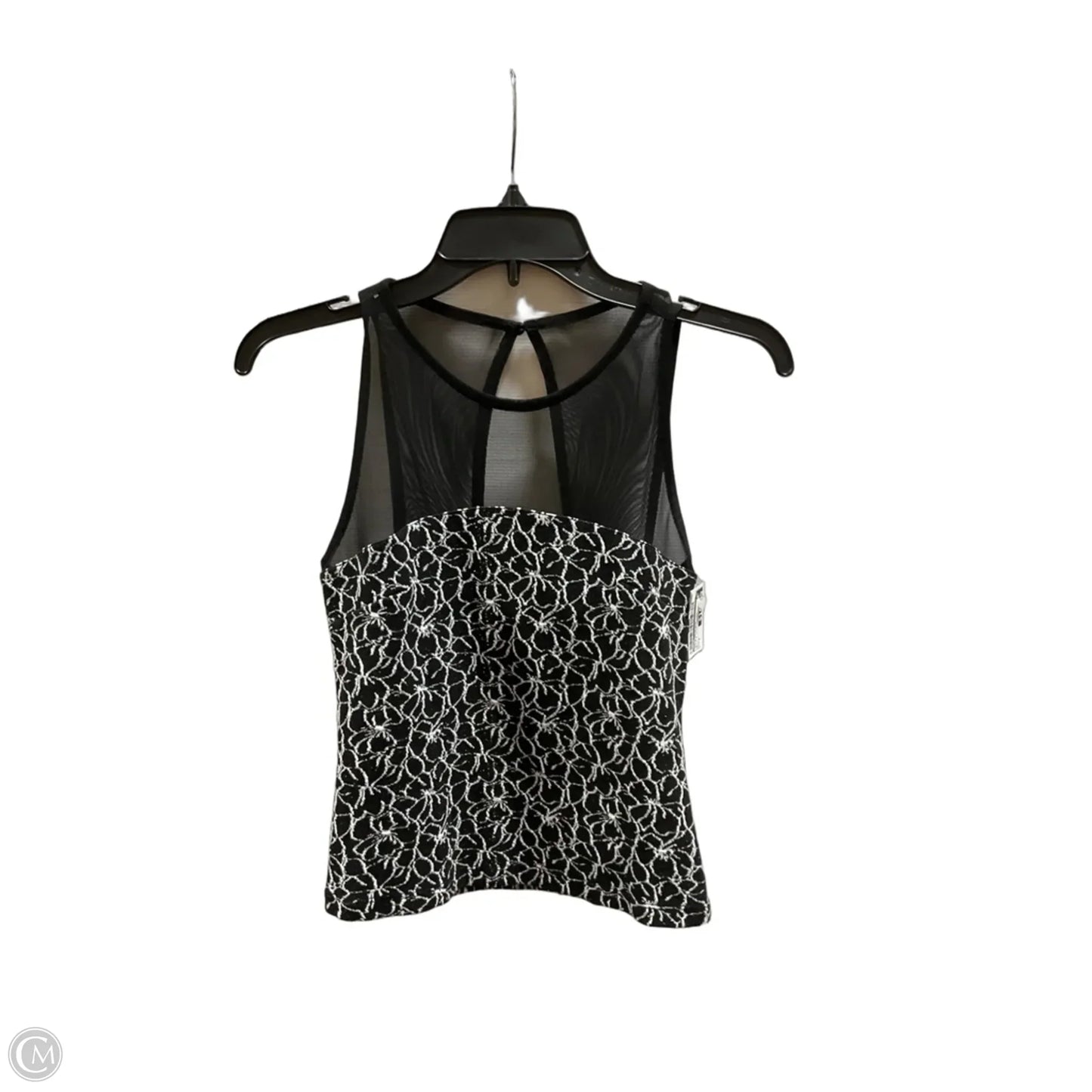 Top Sleeveless By Maeve In Black & White, Size: S