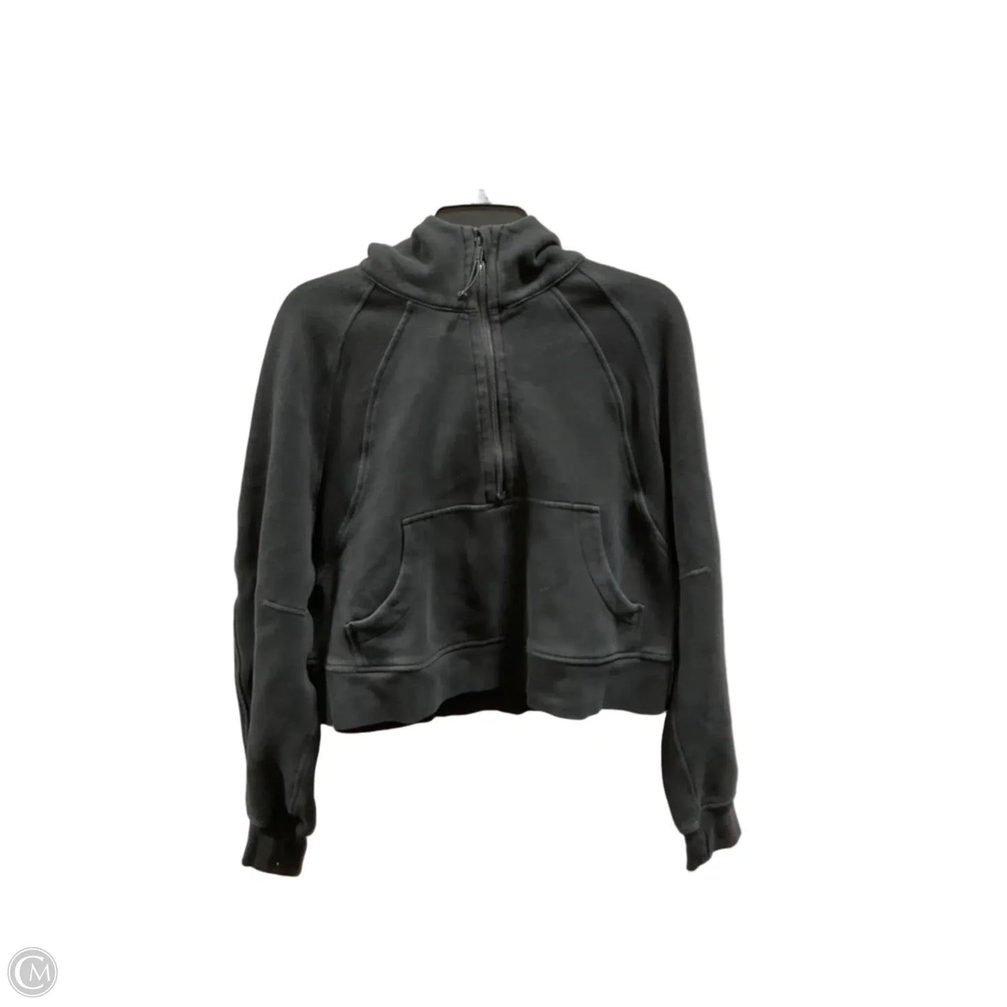 Athletic Jacket By Lululemon In Black, Size: M