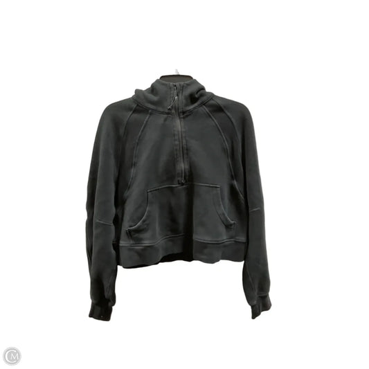 Athletic Jacket By Lululemon In Black, Size: M